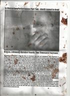 Michael 9 kraujas ant jo pasirodymo metu dalijamo manifesto. 2014 10 04, Vilnius. M. Peleckio asmeninio archyvo nuotr.