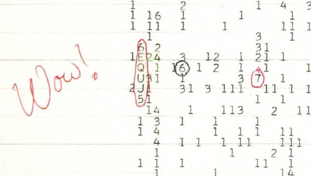 The Wow! signal was a strong narrowband radio signal detected by Jerry R. Ehman on August 15, 1977, while he was working on a SETI project at the Big Ear radio telescope of Ohio State University, then located at Ohio Wesleyan University's Perkins Observatory in Delaware, Ohio.