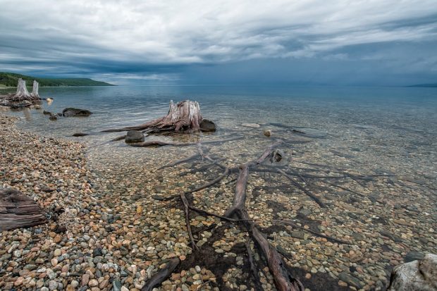 Mongolija. https://pixabay.com/photos/landscape-lakeshore-2457045 nuotr.