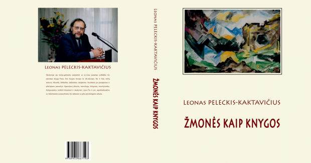 Leono Peleckio-Kaktavičiaus knygos „Žmonės kaip knygos“ viršelis. Dizainerė – Gražina Šimoliūnienė.