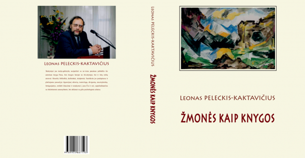 Leono Peleckio-Kaktavičiaus knygos „Žmonės kaip knygos“ viršelis. Dizainerė – Gražina Šimoliūnienė.