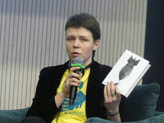 Ukrainiečių poetė ir vertėja Kateryna Mikhalitsyna (Катерина Міхаліцина). Onutės Gaidamavičiūtės nuotraukos.