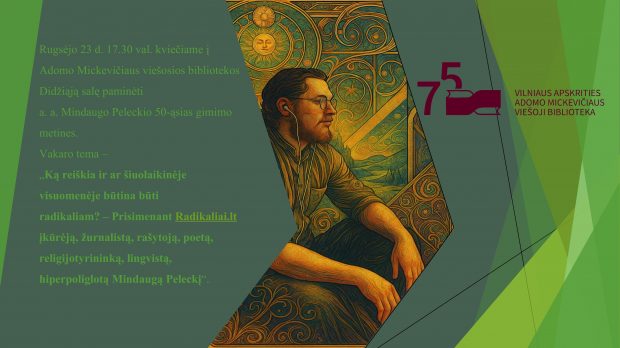 MINDAUGO PELECKIO 50-MEČIO MINĖJIMAS