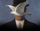 L'Homme au chapeau melon est une toile de René Magritte qui date de 1964.  On y voit un homme debout et un paysage bleuâtre. L'homme en pardessus noir et au chapeau melon est l'un des personnages typiques de la peinture magritienne. Une colombe cache la quasi-totalité du visage de l'homme.